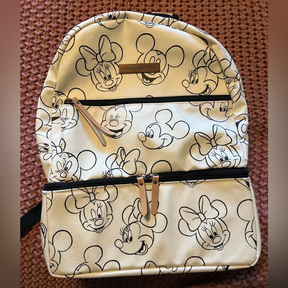 Petunia Pickle Bottom Disney Mickey and Minnie Axis Backpack EUC